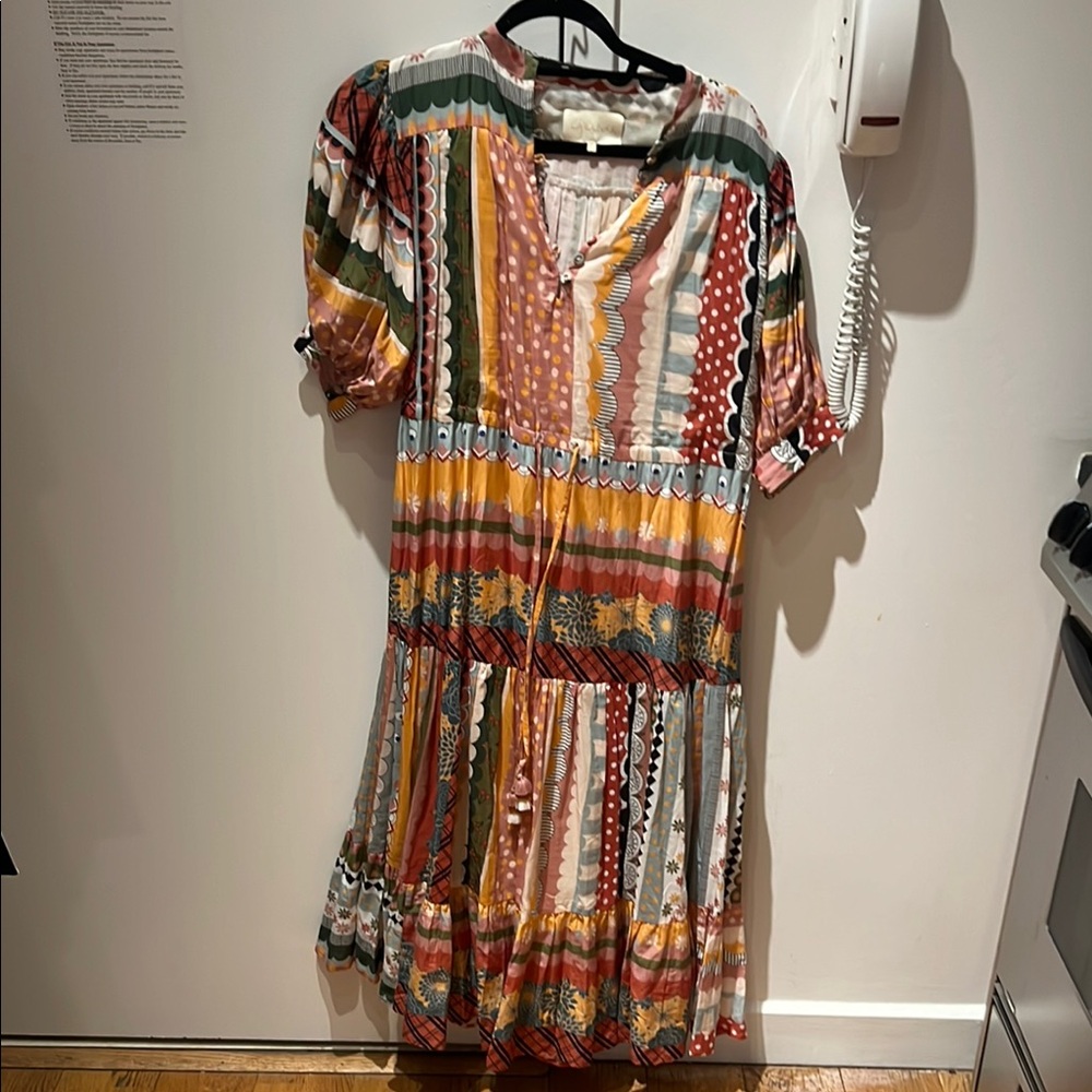 Multicolor Patterned Women's Dress
